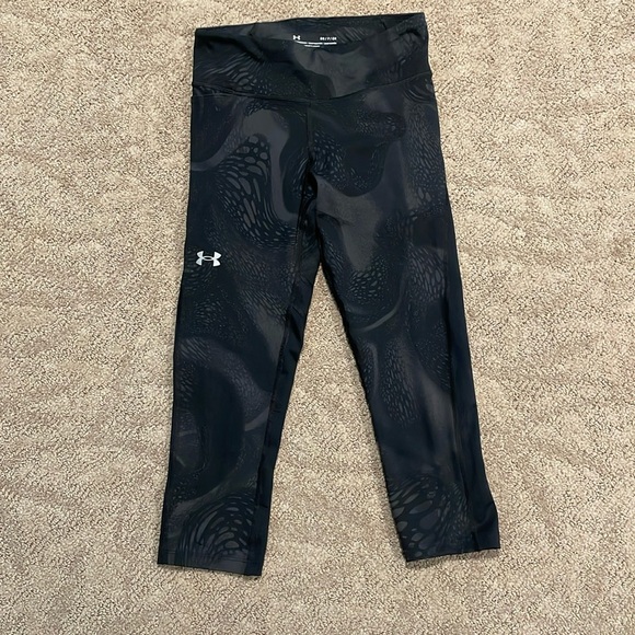 Under Armor S lightweight cropped compression legging w/ pocket - Picture 1 of 7